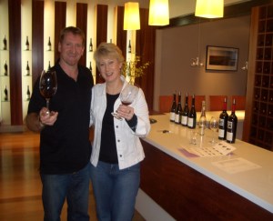 Terry and Christine at Milcrest Estate cellar door